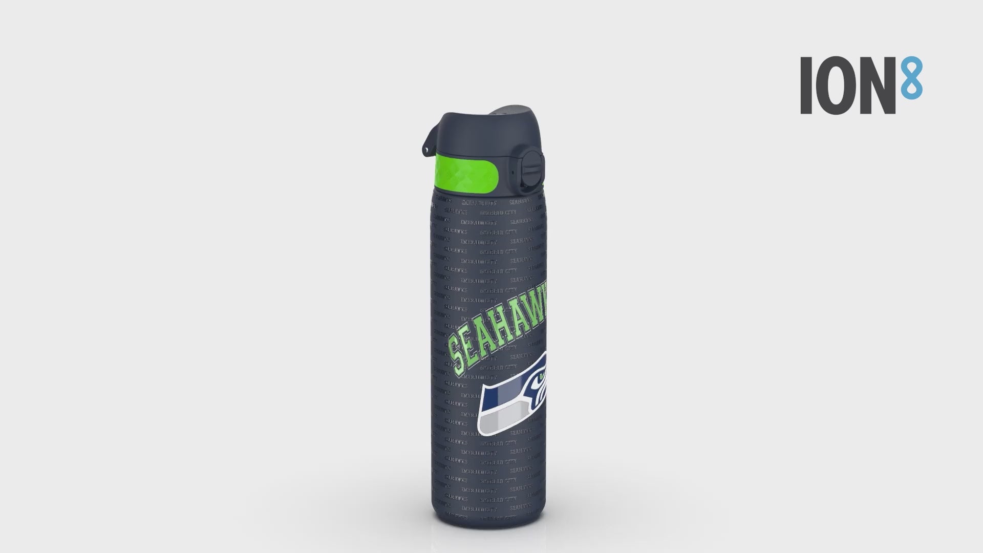 360 Video of Ion8 Leak Proof Slim Water Bottle, Stainless Steel, NFL Seahawks, 600ml (20oz)