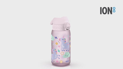 Leak Proof Kids Water Bottle, Recyclon, Unicorns, 350ml (12oz)
