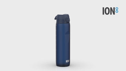 360 Video View of Ion8 Leak Proof 1 litre Water Bottle, BPA Free, Navy, 1100ml (36oz)