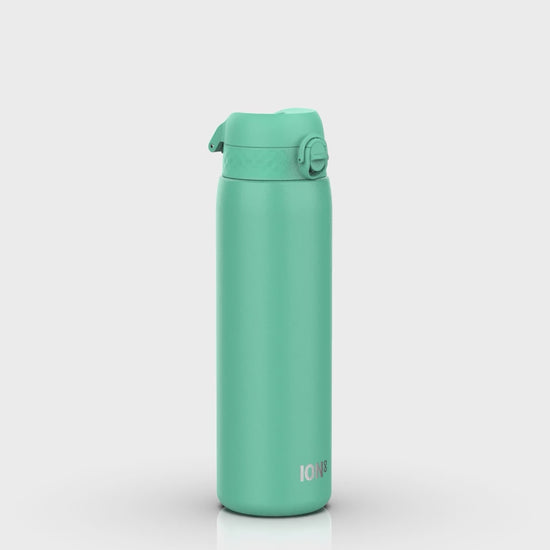 360 video of Ion8 Leak Proof 1 Litre Water Bottle, Insulated Stainless Steel, Teal, 920ml (30oz)