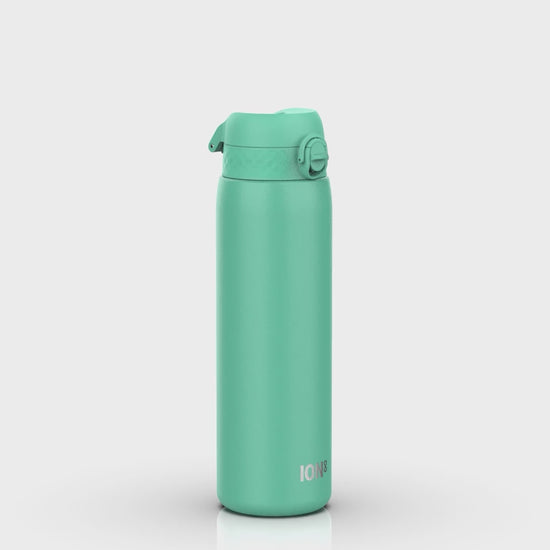 360 video of Ion8 Leak Proof 1 Litre Water Bottle, Insulated Stainless Steel, Teal, 920ml (30oz)