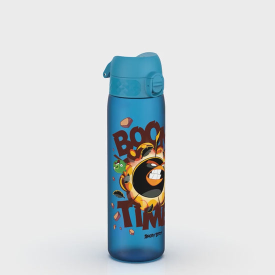360 Video of Ion8 Leak Proof Slim Water Bottle, BPA Free, Angry Birds Boom Time, 600ml (20oz)
