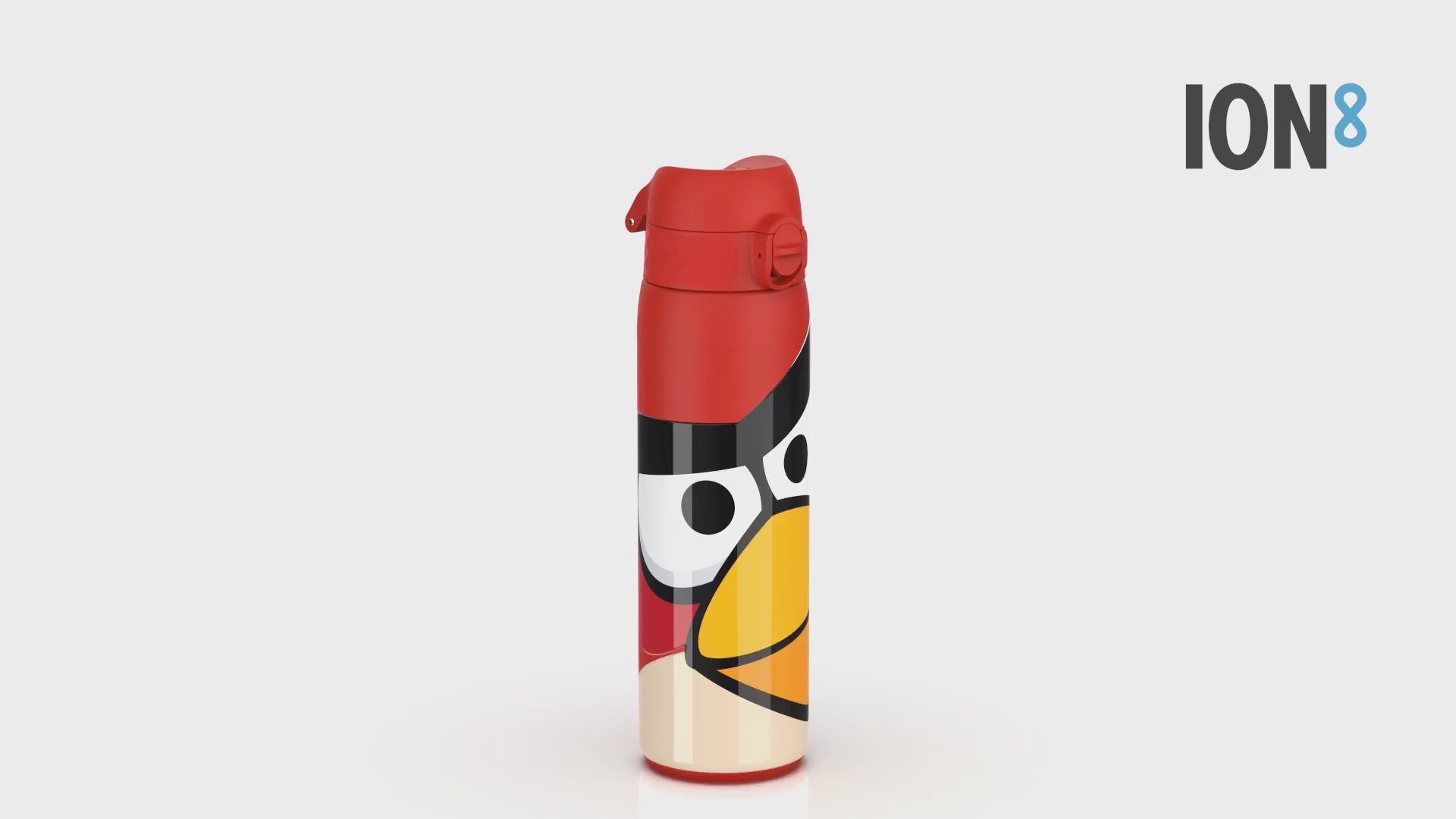 360 Video of Ion8 Leak Proof Slim Water Bottle, Steel, Angry Birds Big Red, 600ml (20oz)