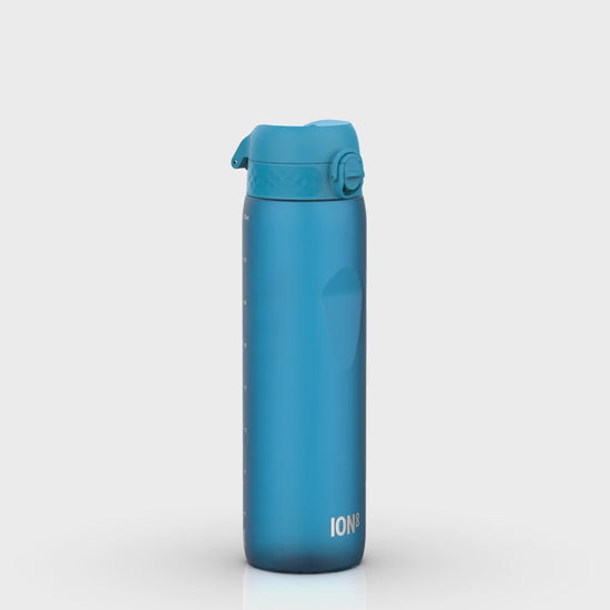 360 Video View of Ion8 Leak Proof 1 litre Water Bottle, BPA Free, Blue, 1100ml (36oz)