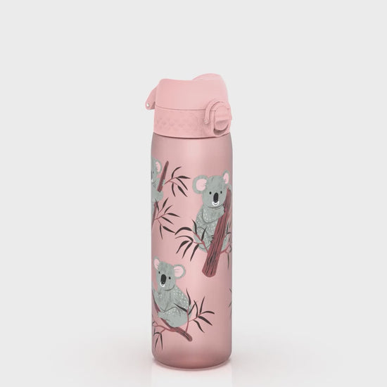 360 Video View of Ion8 Leak Proof Slim Water Bottle, BPA Free, Koala, 600ml (20oz)