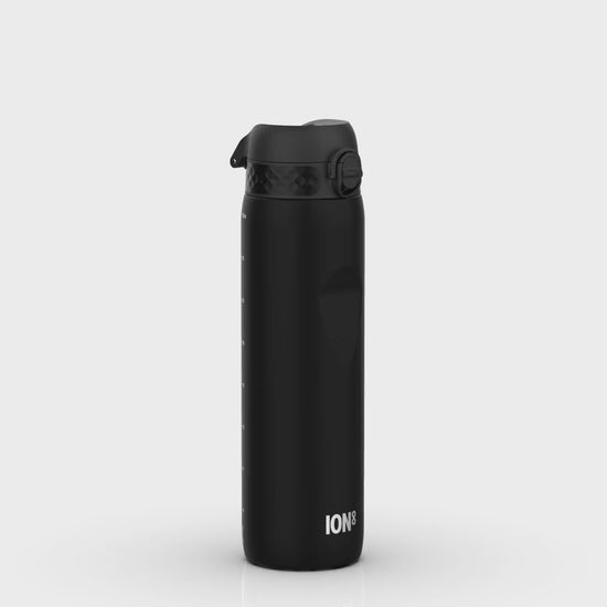 360 Video View of Ion8 Leak Proof 1 litre Water Bottle, BPA Free, Black, 1100ml (36oz)