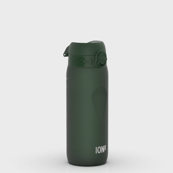 360 Video View of Ion8 Leak Proof Water Bottle, BPA Free, Dark Green, 750ml (24oz)