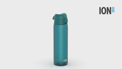 360 Video View of Ion8 Leak Proof Slim Water Bottle, BPA Free, Aqua, 600ml (20oz)
