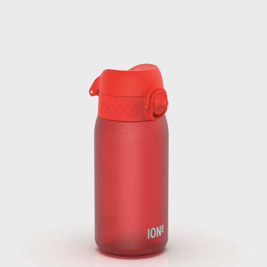 360 Video View of Ion8 Leak Proof Kids Water Bottle, BPA Free, Red, 400ml (13oz)