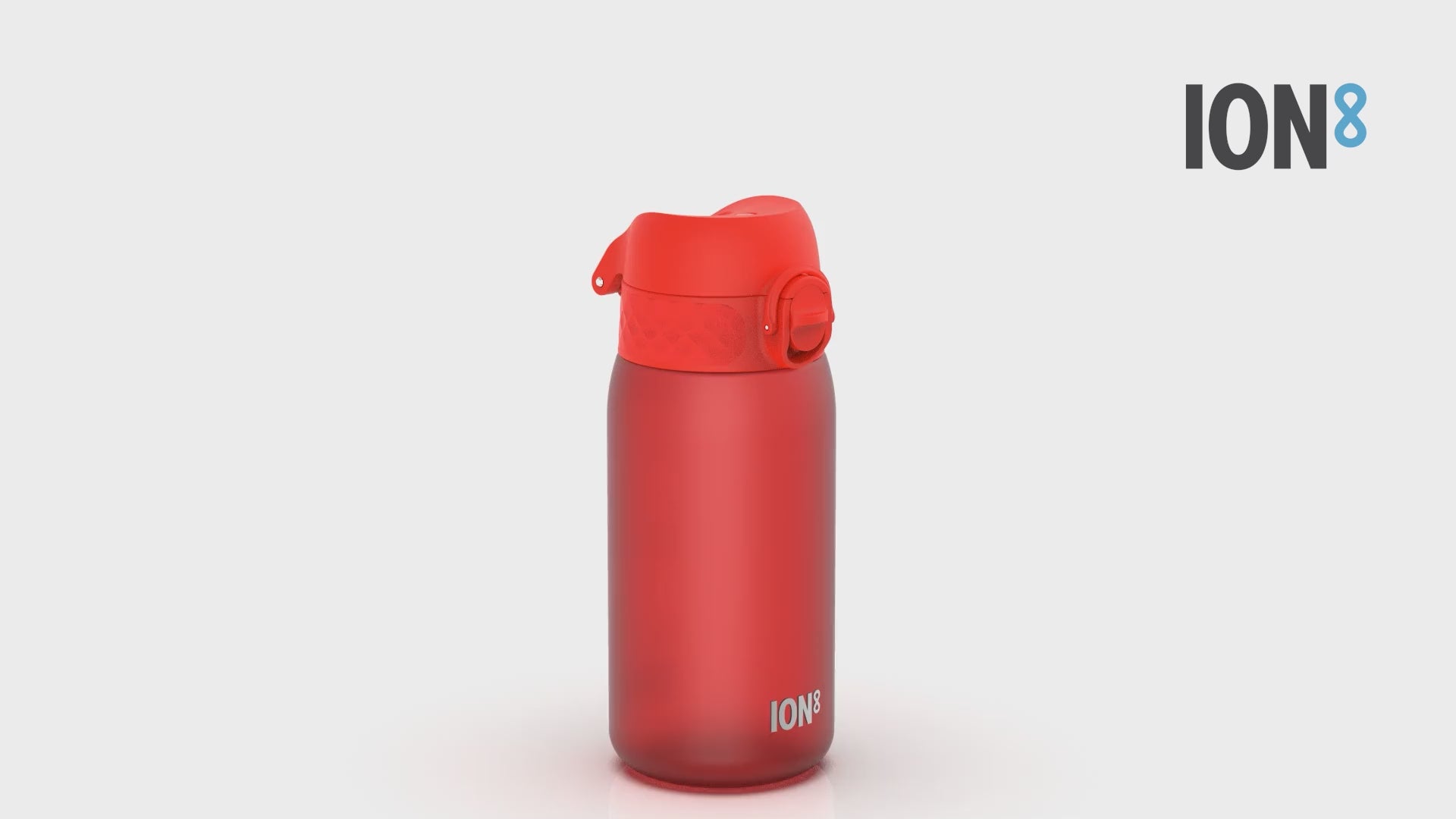 360 Video View of Ion8 Leak Proof Kids Water Bottle, BPA Free, Red, 400ml (13oz)