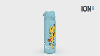 360 Video of Ion8 Leak Proof Slim Water Bottle, Stainless Steel, Angry Birds Angry, 600ml (20oz)