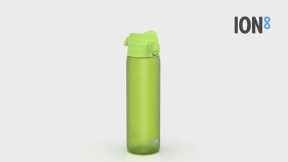 360 Video View Ion8 Leak Proof Slim Water Bottle, BPA Free, Green, 600ml (20oz)