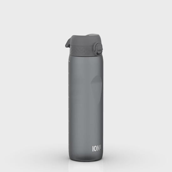 360 Video View of Ion8 Leak Proof 1 litre Water Bottle, BPA Free, Grey, 1100ml (36oz)