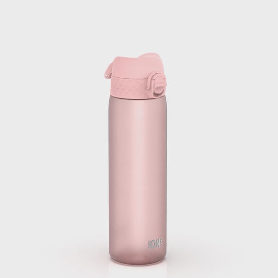 360 Video View of Ion8 Leak Proof Slim Water Bottle, BPA Free, Rose Quartz, 600ml (20oz)