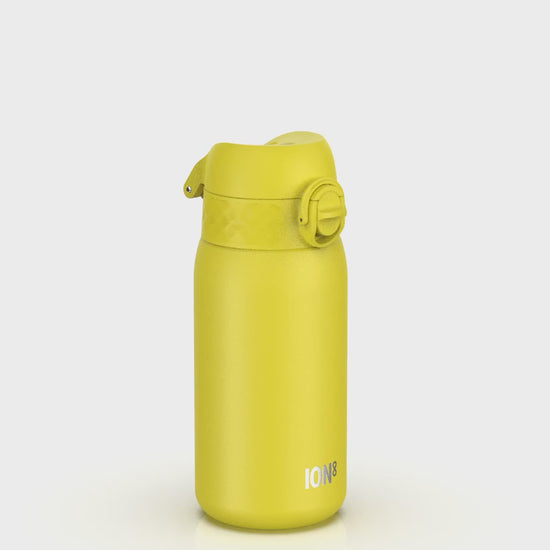 360 Video View of Ion8 Leak Proof Water Bottle, Vacuum Insulated Stainless Steel, Yellow, 320ml (11oz)