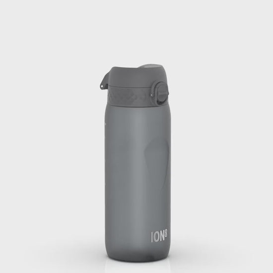 360 Video View of Ion8 Leak Proof Water Bottle, BPA Free, Grey, 750ml (24oz)