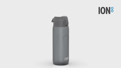 360 Video View of Ion8 Leak Proof Water Bottle, BPA Free, Grey, 750ml (24oz)