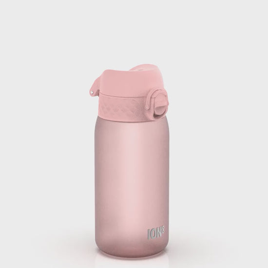 360 Video View of Ion8 Leak Proof Kids Water Bottle, BPA Free, Rose Quartz, 400ml (13oz)