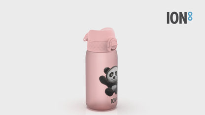 360 Video View of Ion8 Leak Proof Kids Water Bottle, BPA Free, Panda, 400ml (13oz)
