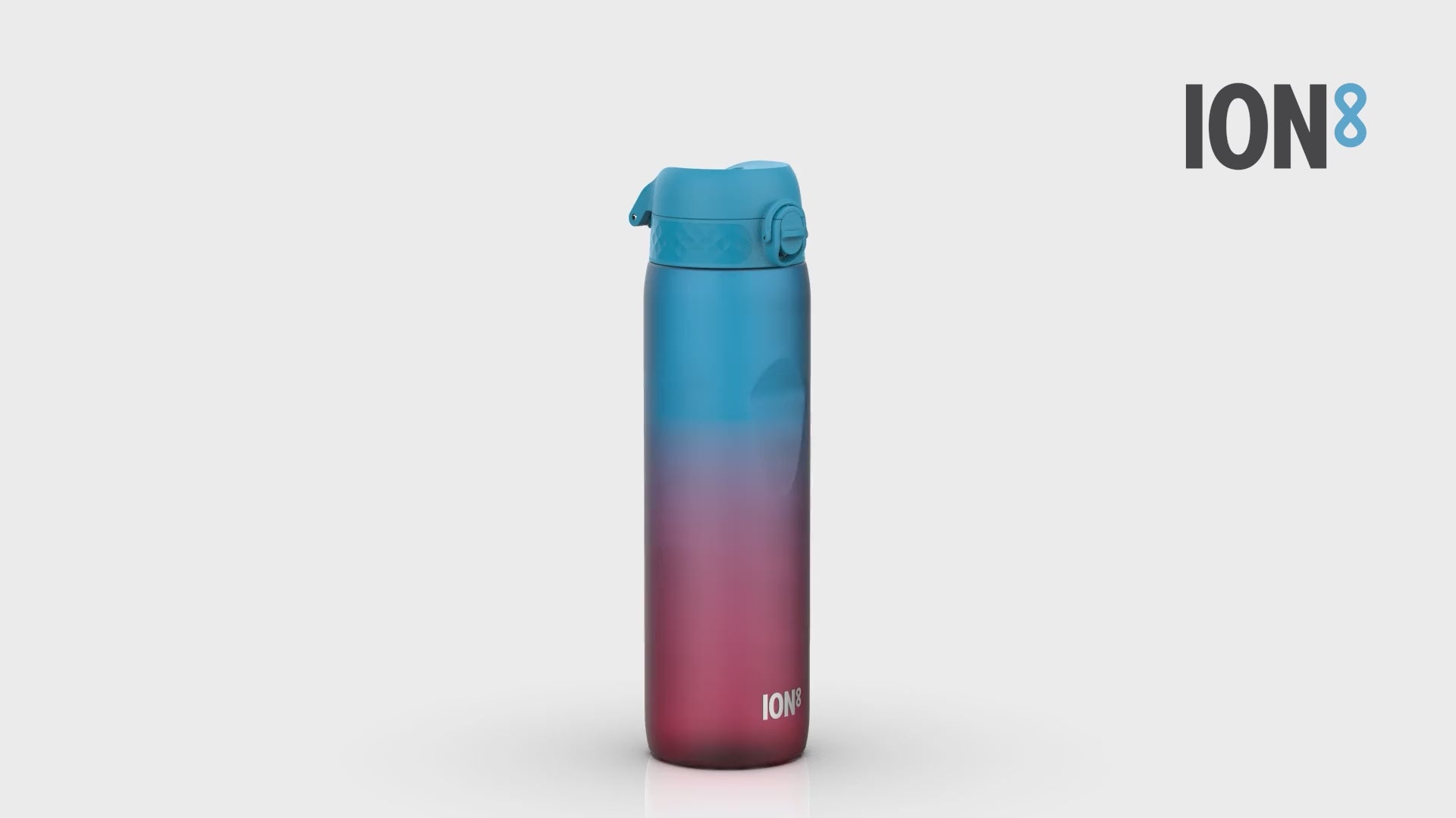 360 Video View of Ion8 Leak Proof 1L Motivator Water Bottle, BPA Free, Blue & Pink, 1100ml (36oz)